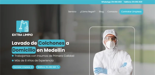 Página web de un consultorio odontológico