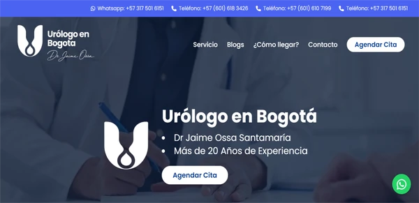 Página web de un taller de mecánica automotriz