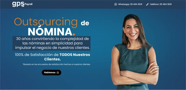 Página web de una empresa de lavado de muebles