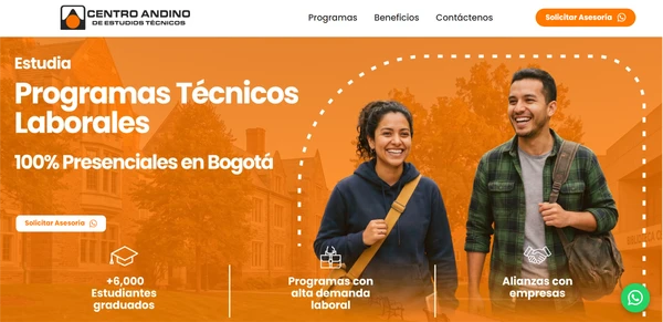 Página web de una oficina de abogados