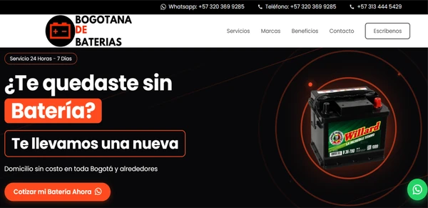 Página web de un centro de estética