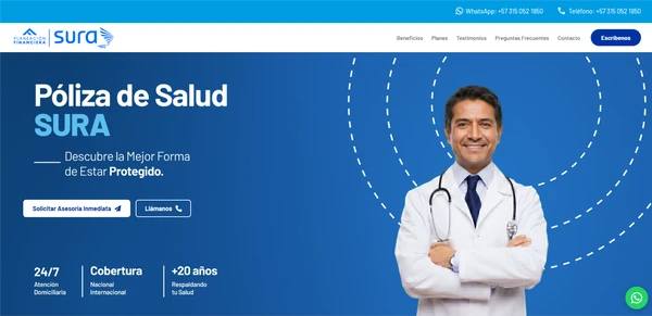 Página web de una empresa de mudanzas